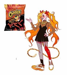 XXTRA Flaming Hot Cheetos Girls cartoon art, Cartoon art sty