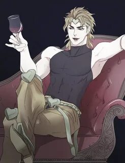 Safebooru - 1boy blonde hair cup dio brando headband jojo no