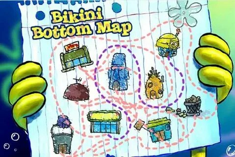 Map of Bikini Bottom