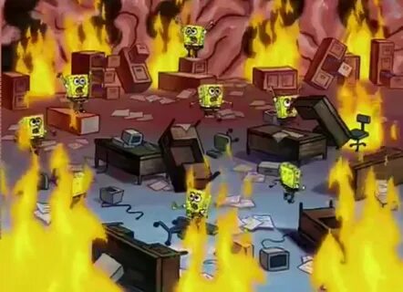 SpongeBob Office Fire Memes - Imgflip