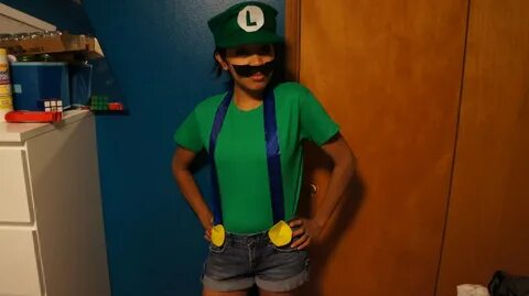 Diy Luigi Costume : Fire Mario DIY Halloween Kids Costume ht