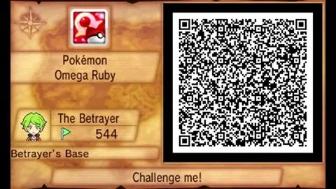 My Pokemon Omega Ruby Secret Base QR code - YouTube