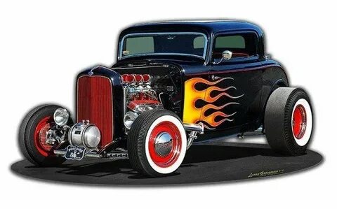 1932 Deuce Coupe Metal Sign 17 x 9 Inches Rat rods truck, Ho