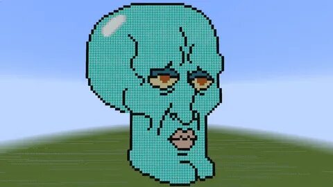 Minecraft Pixel Art Squidward All in one Photos