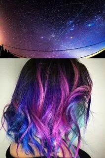 Космический цвет волос - 20 свежих идей из космоса с фото