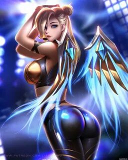 Игры, Overwatch, Mercy. Картинка для аватарки 1024x1281px