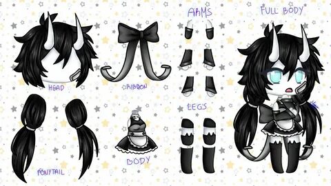 Gacha Life Character Body Sheet - Asoitoemeia Wallpaper