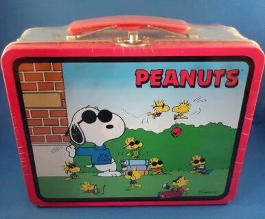 Snoopy Peanuts Tin Lunch Box Joe Cool Limited Edition 1998 S