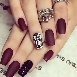 28 Classy Burgundy Nails Designs That You Should Try Maroon 