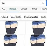 Anime Thigh Meme - Thick thighs save lives, sometimes abbrev