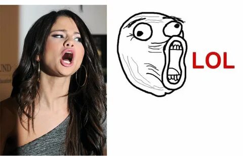 Selena Gomez lol face