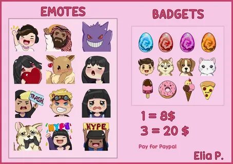 Elia P. 🌸 Twitch emote artist בטוויטר: "COMISSION OPEN!! Emo