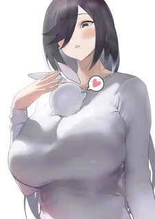 Safebooru - 1girl black hair blue eyes blush bra through clo