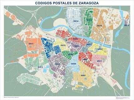 Codigos Postales Zaragoza Capital Mapa