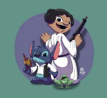 Princess Lilo and Stitch Solo - STAR WARS Disney Fan Art - N