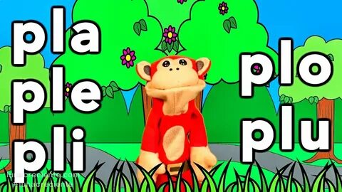 Sílabas pla ple pli plo plu - El Mono Sílabo - Videos Infant