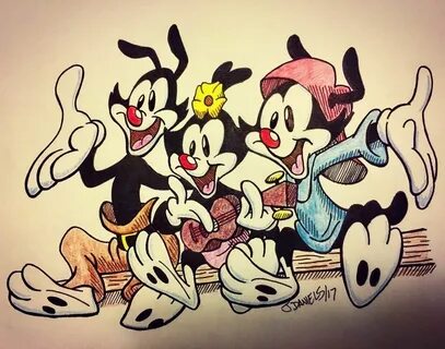 Some #Animaniacs fan art featuring the Warner Brothers and t