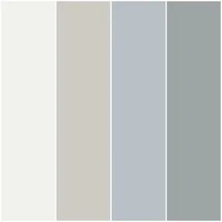 Color palette I made for my house with Behr paint in Nano Wh