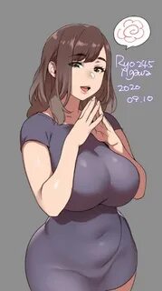 Safebooru - 1girl 2020 agawa ryou artist name belly breasts 