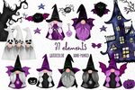 Halloween Kids clipart Halloween Gnomes Cute Gnomes Spooky (