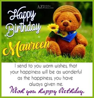 Happy Birthday Maureen - AZBirthdayWishes.com