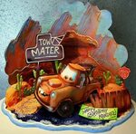 Mater, The Tow Truck Disney cars cake, Car themed parties, L