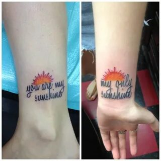 you are my sunshine Sunshine tattoo, Mom tattoos, Tattoos
