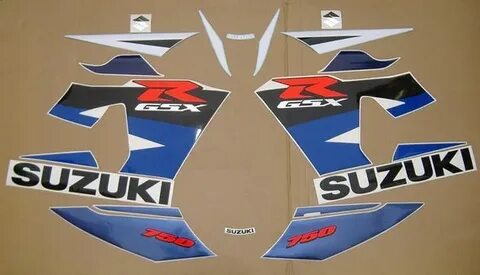 Suzuki GSX-R 750 2004 бело-голубая версия замена отличительн