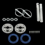 Black Hood Pin Kit Flip-Over Style Universal for Ford FREE S