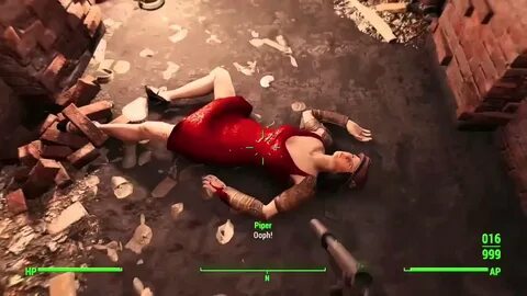 Fallout 4 Glitch - Piper laying around. - YouTube