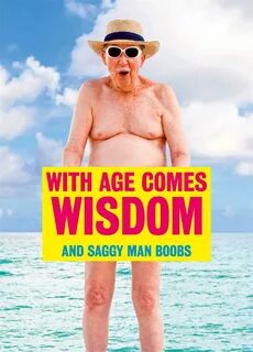 Saggy Man Boobs Card Scribbler