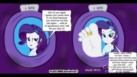 MLP EG Rarity Is Showing Her Dirty Feet! - YouTube