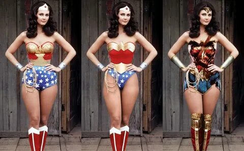 Lynda Carter as 3 versions of Wonder Woman : DCcomics