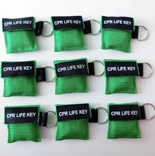 ✔ 100 Pcs/pack CPR Mask Keychain with Cpr Face Shield CPR Li