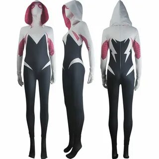 Marvel Comics Spider-Woman Gwen Stacy hoodie jumpsuit outfit