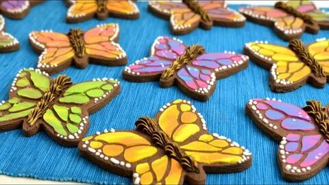 MONARCH BUTTERFLY COOKIES ! collab with SWEETAMBS - YouTube