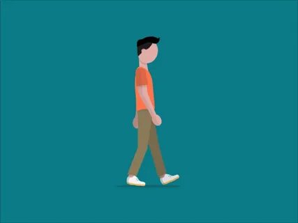 Slow Walk GIF on Behance Walking gif, Walking animation, Ani