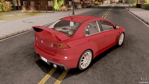 Mitsubishi Lancer Evo X Red для GTA San Andreas