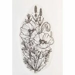 Poppies, lavender and rosemary available for tattoo. For que