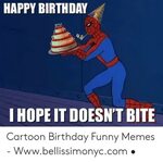HAPPY BIRTHDAY I HOPE IT DOESN'T BITE Cartoon Birthday Funny