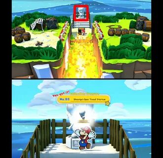 Paper Mario Hammer Island - Toads & Collectible Treasures Or