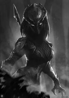 Female predator, mist XG on ArtStation at https://www.artsta