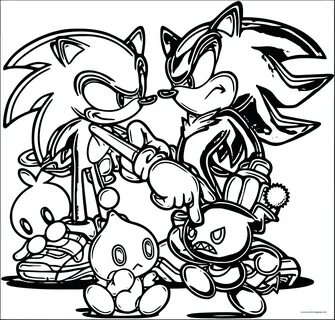 Sonic Free Coloring Page