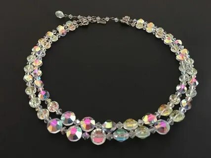 Crystal Vintage Necklace 60s Vintage Jewelry Hobé Necklace E