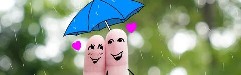 Скачать обои любовь, счастье, дождь, зонт, пальцы, парочка, 