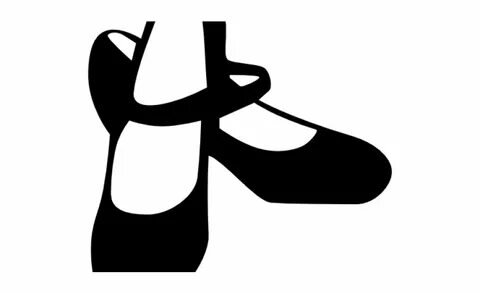 shoe clip art black and white