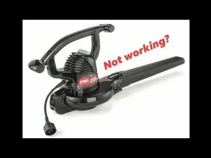 Toro leaf blower super blower vac repair - YouTube