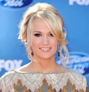 Carrie Underwood. Side bangs hairstyles, Hair looks, Hair up