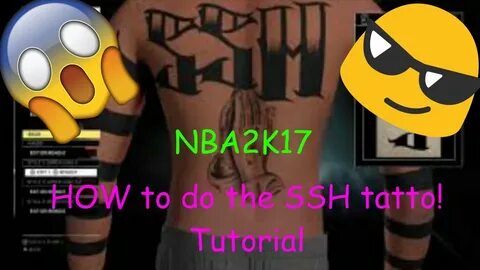 How to Make the SSH tattoo TUTORIAL - #PrettyBoyFredo nba2k1