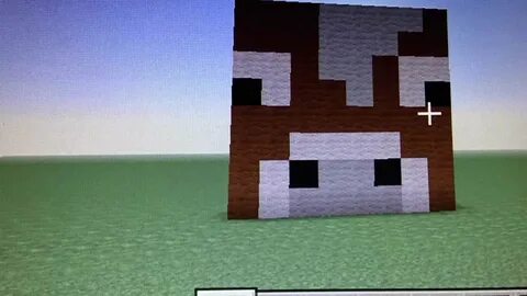 How to make a cow face on Minecraft - YouTube